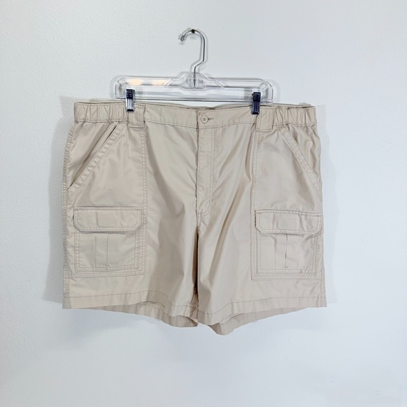 Savane Other - Savane Mens Light Stone Cotton Blend Elastic Comfort Utility Cargo‎ Shorts 44